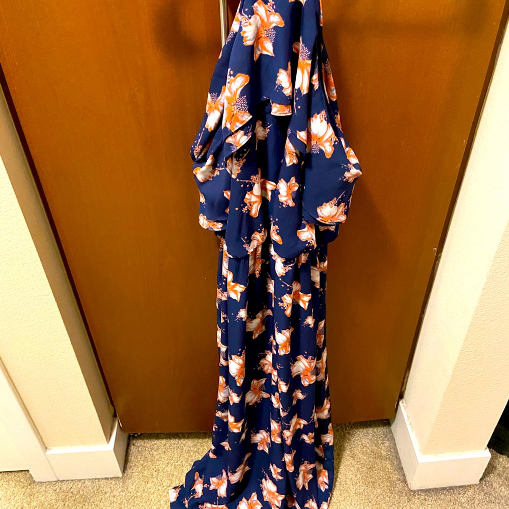 BP Blue Floral Maxi Dress